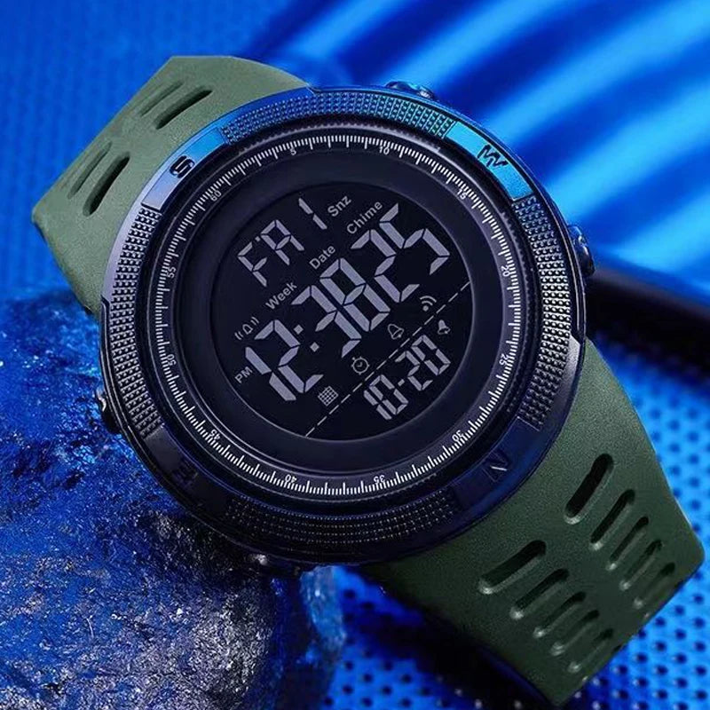 YIKAZE Y01 Military Men Sports Wristwatch Multifunction Men's Digital Watches Waterproof Clock Student Electronic Watch for man